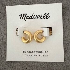 Madewell Gold Minimalist Earrings